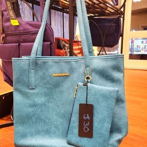 Set Tote & Wallet Turquoise